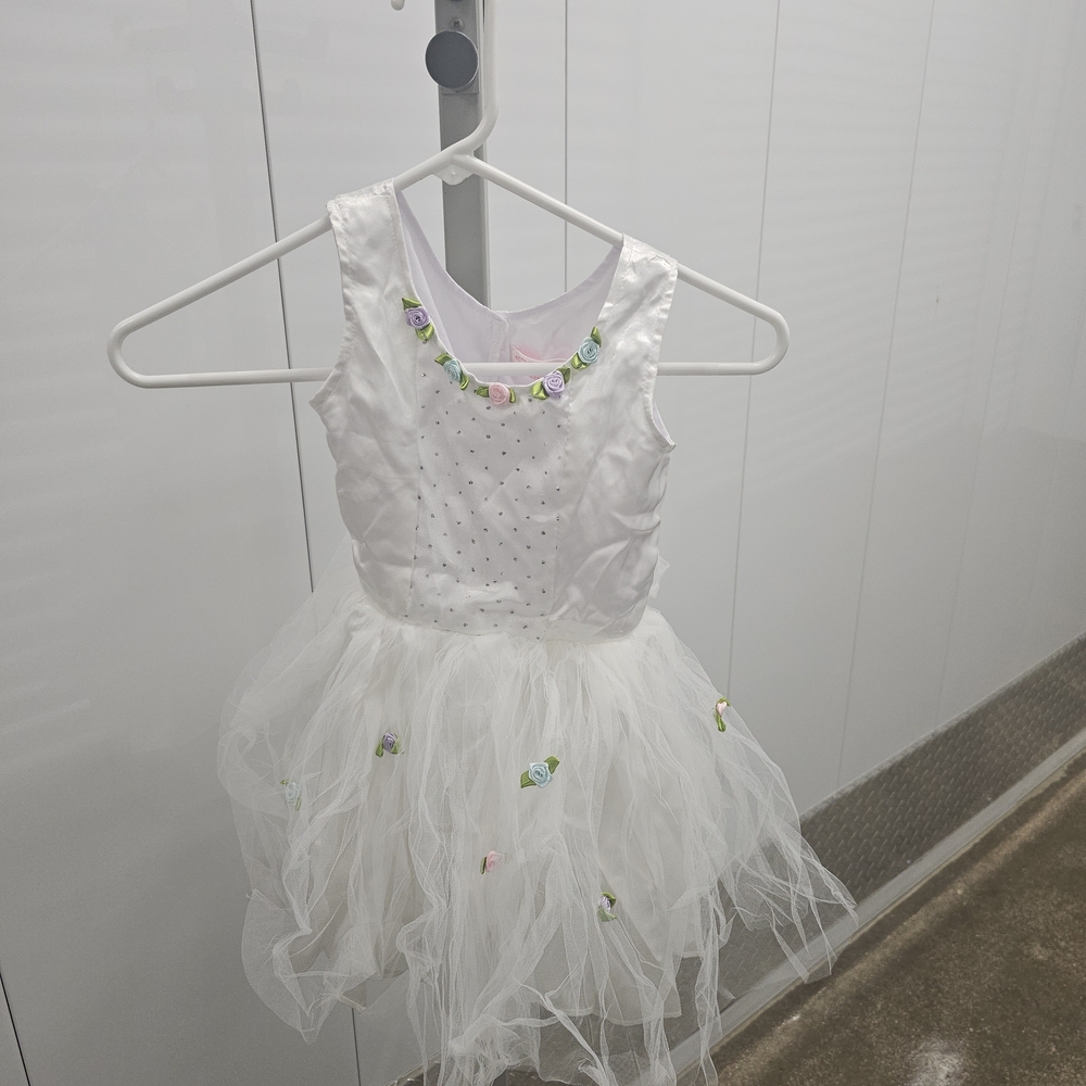 White Kids Fairy Costume